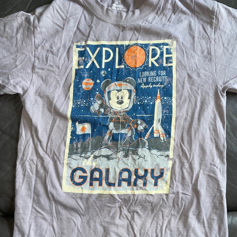Walt Disney Mickey Mouse space shirt